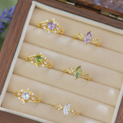 Lilac Veil Ring