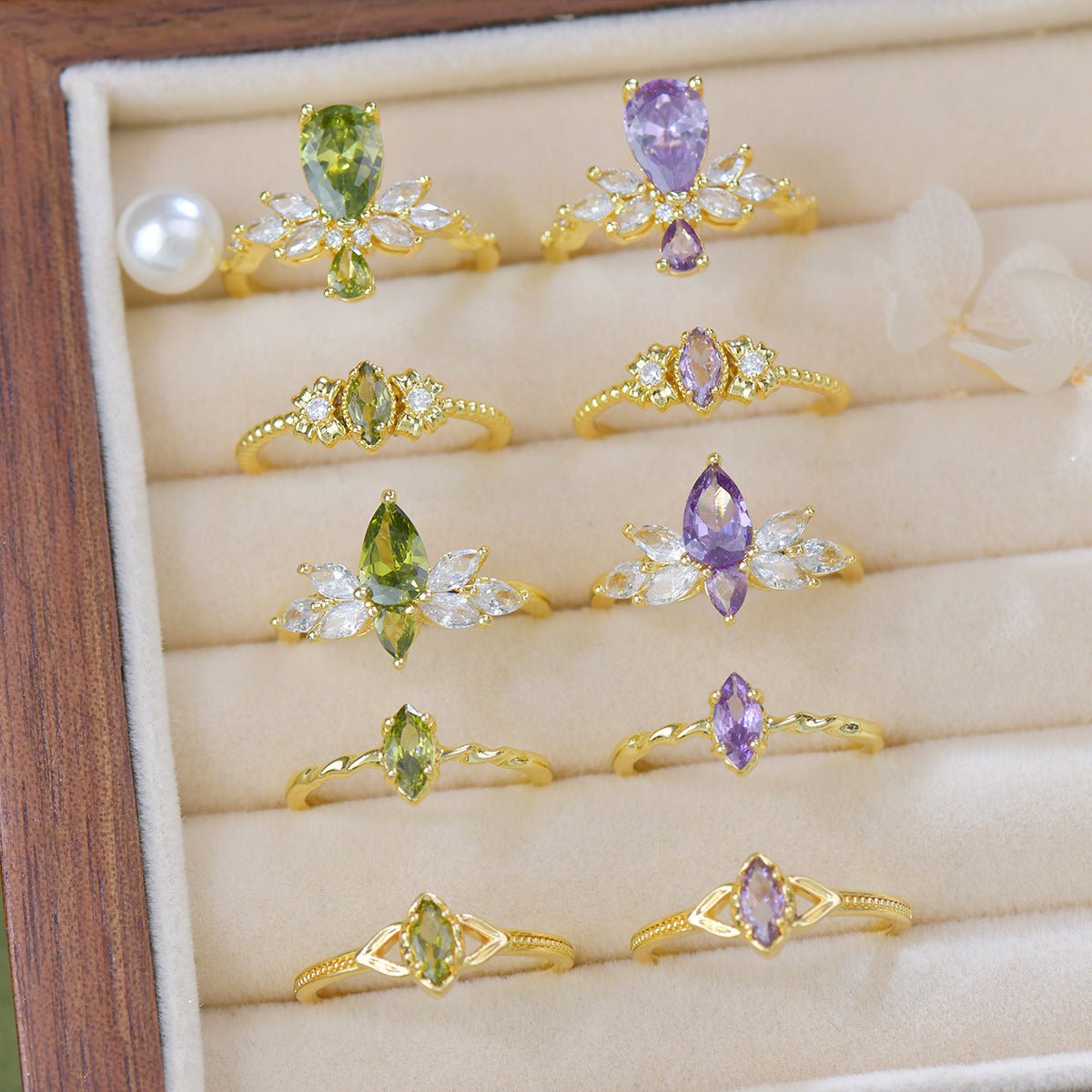 Lilac Vine Ring