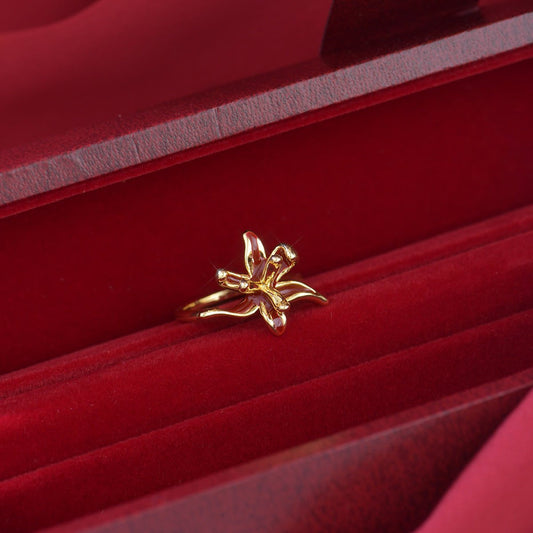Lily of Burgundy Ring