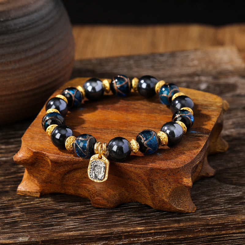 Liuli Glass Spiritual Bracelet for Luck & Wealth 12mm