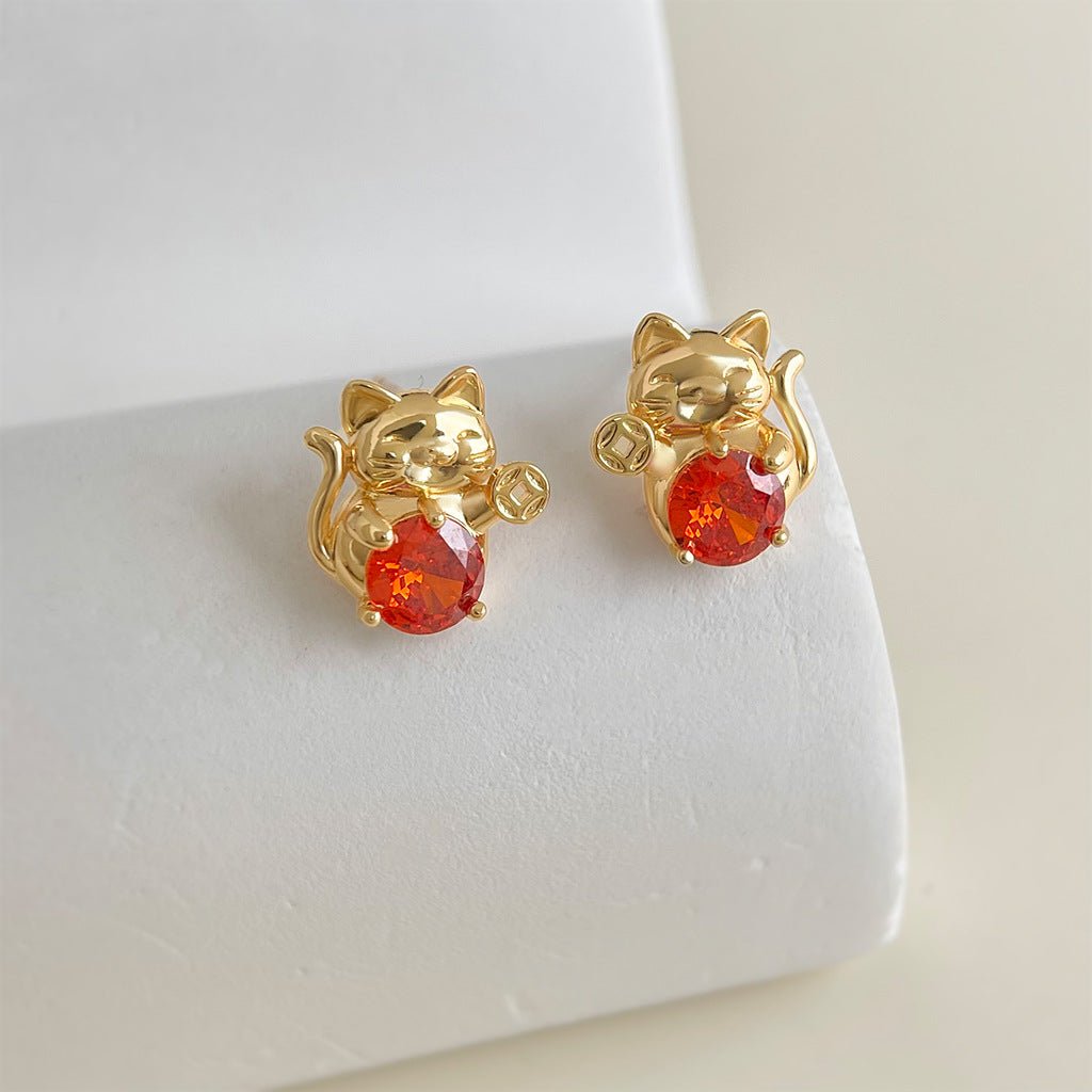 Lucky Cat Earrings
