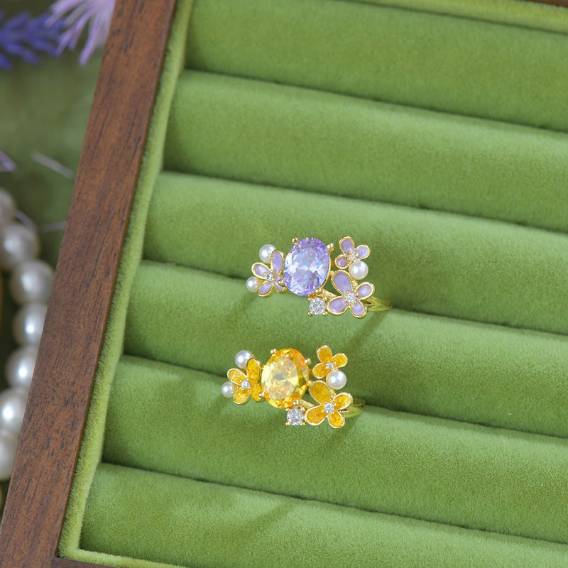 Marigold Citrine Ring