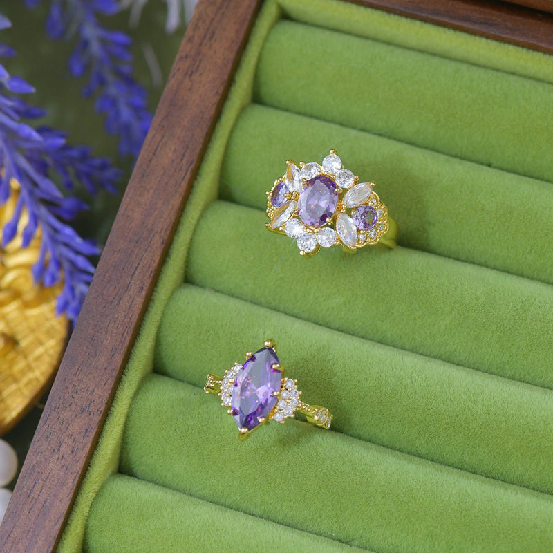 Marquise Amethyst Ring