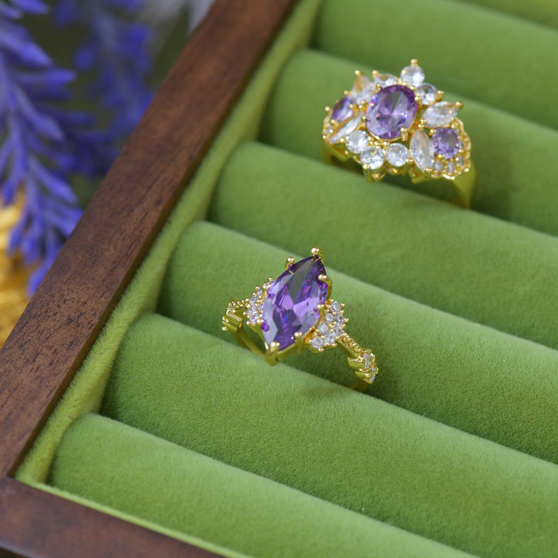 Marquise Amethyst Ring
