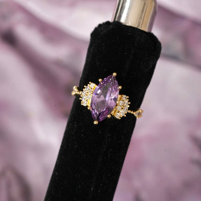 Marquise Amethyst Ring