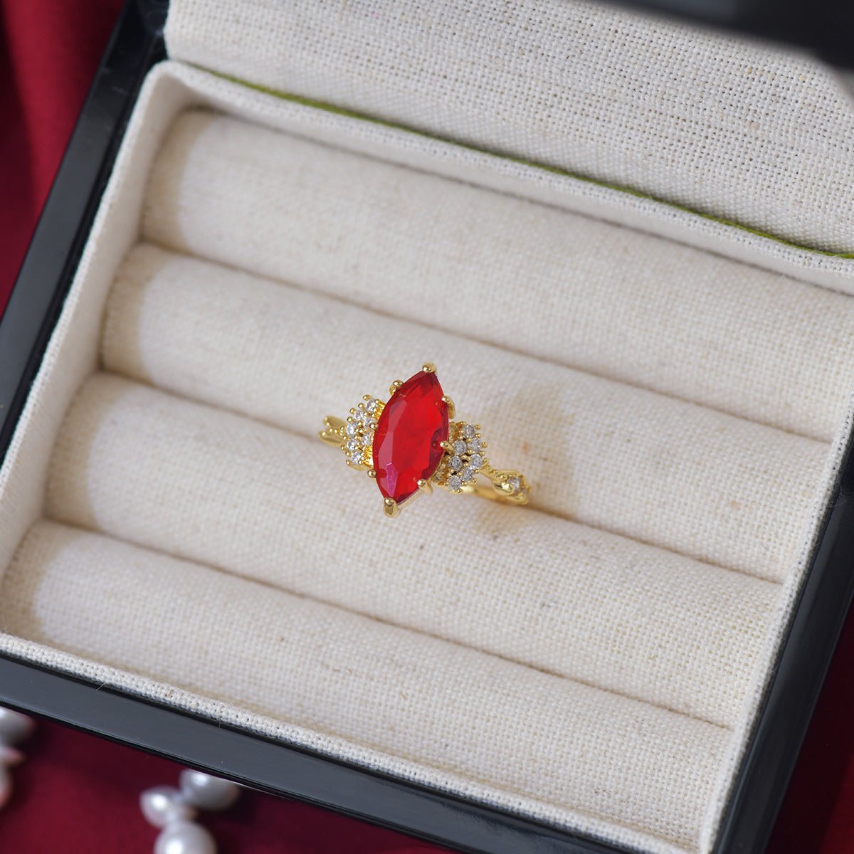 Marquise Ruby Ring