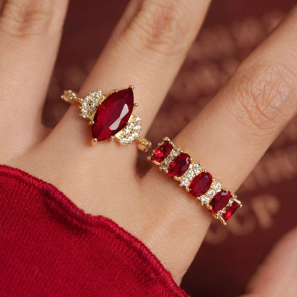 Marquise Ruby Ring