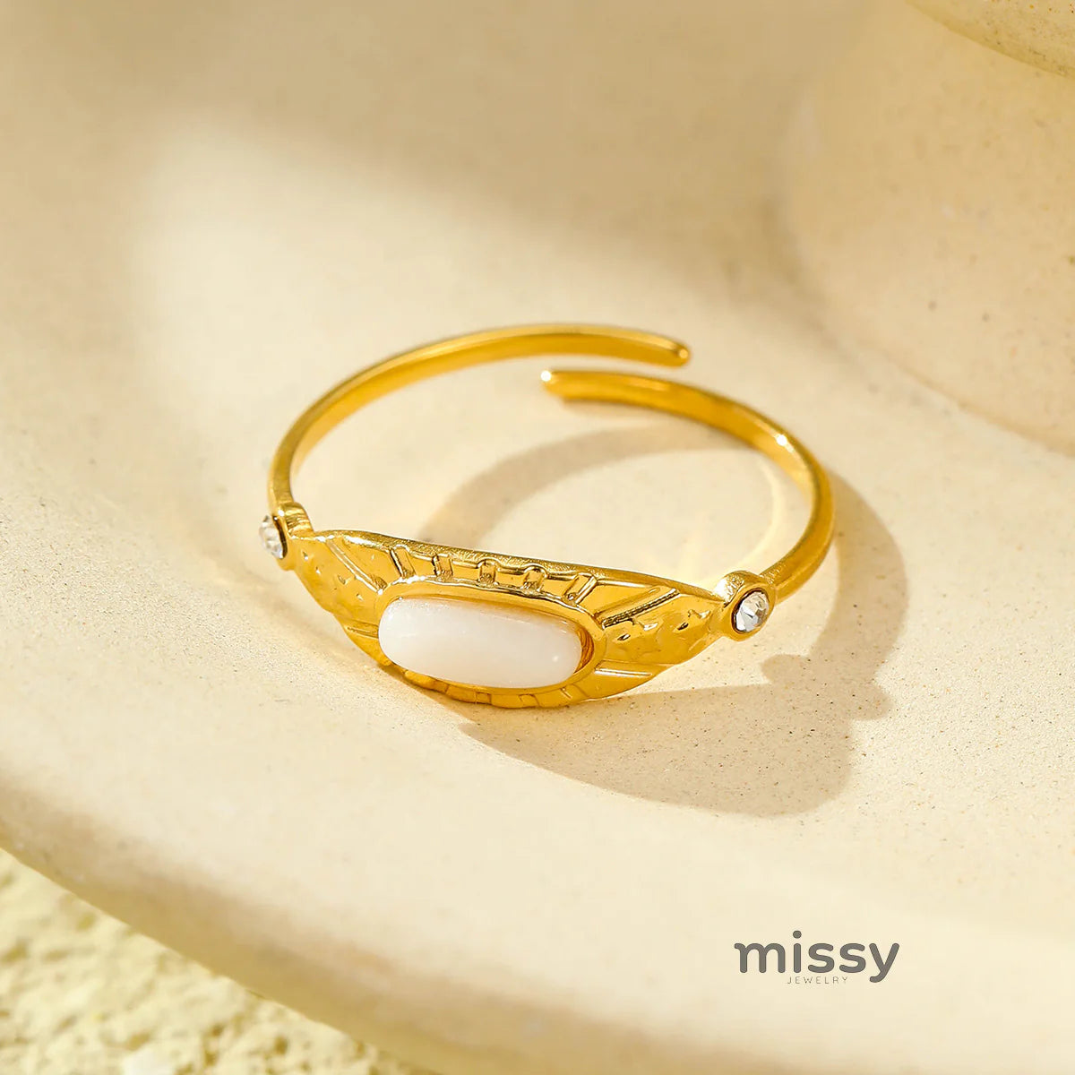 Brinlee Gemstone Open Ring