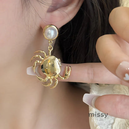 Isabella Asymmetric Ocean Earrings