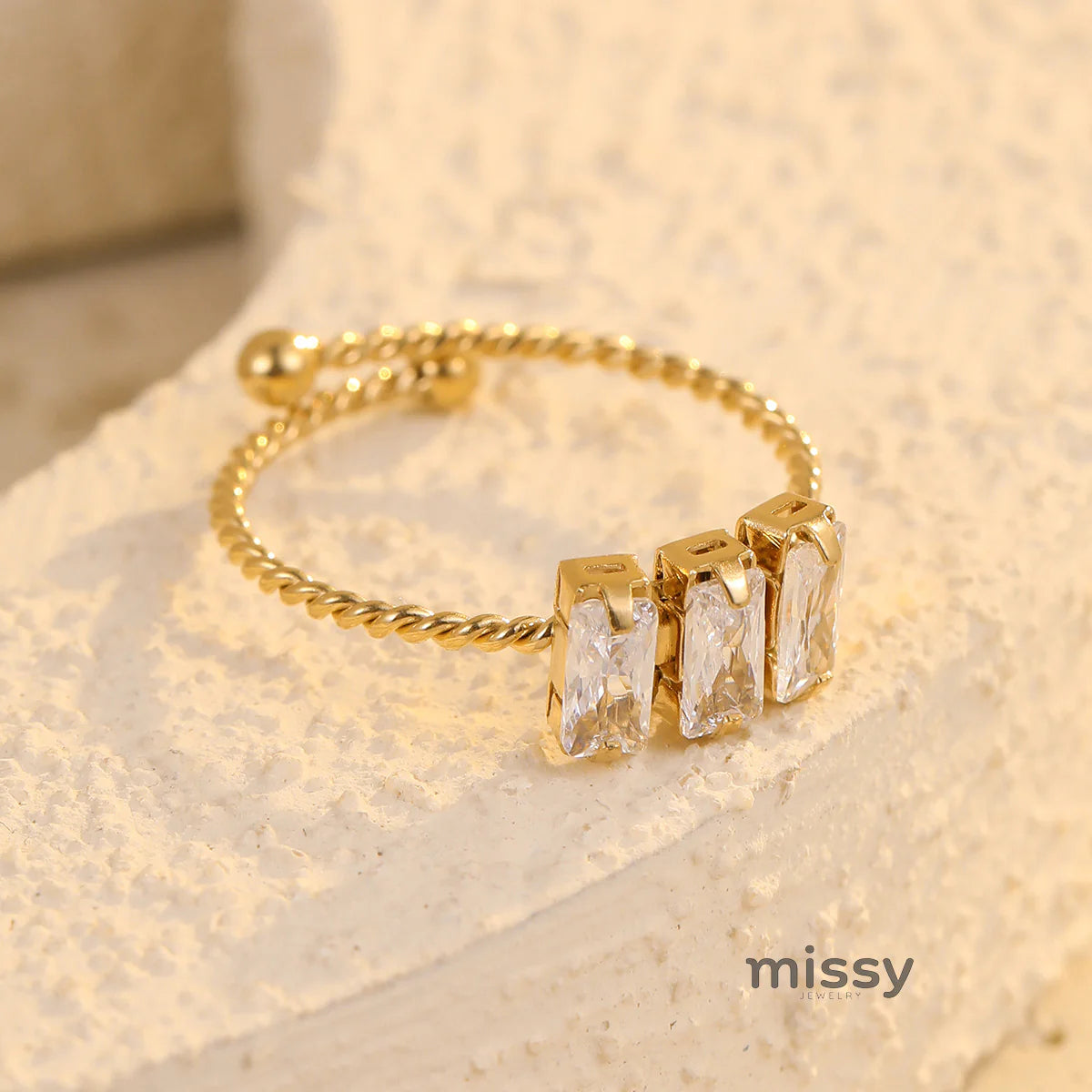 Karsyn Zircon Open Ring