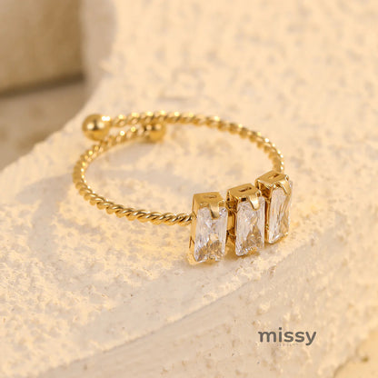 Karsyn Zircon Open Ring