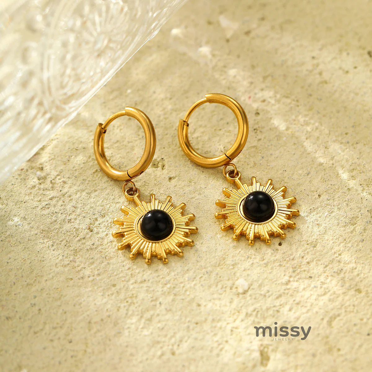 Loghan Delicate Sunflower Stud Earrings