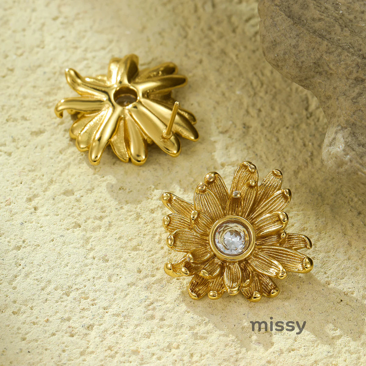 Meghan Asymmetrical Petal Earrings