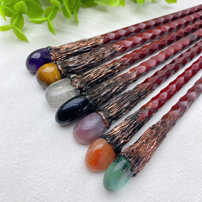 Rainbow Obsidian 2.8" Palm Stone for Energy Grounding