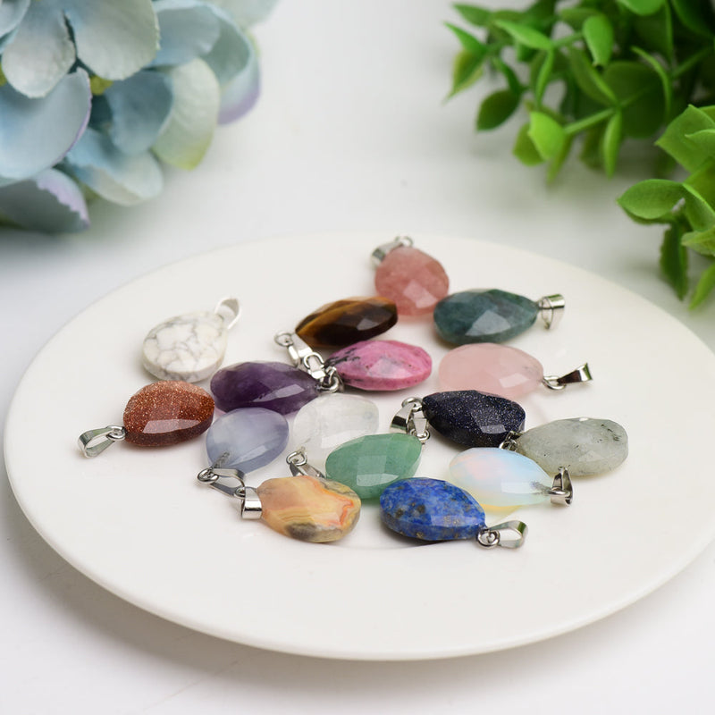 Mixed Crystal Pendant With Natural Stones for Healing and Meditation