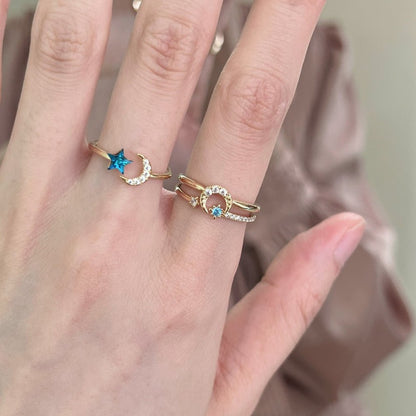 Moon Star Sonata Ring Set