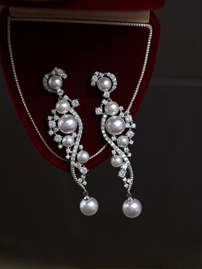 Moonlit Sonata Pearl Earrings