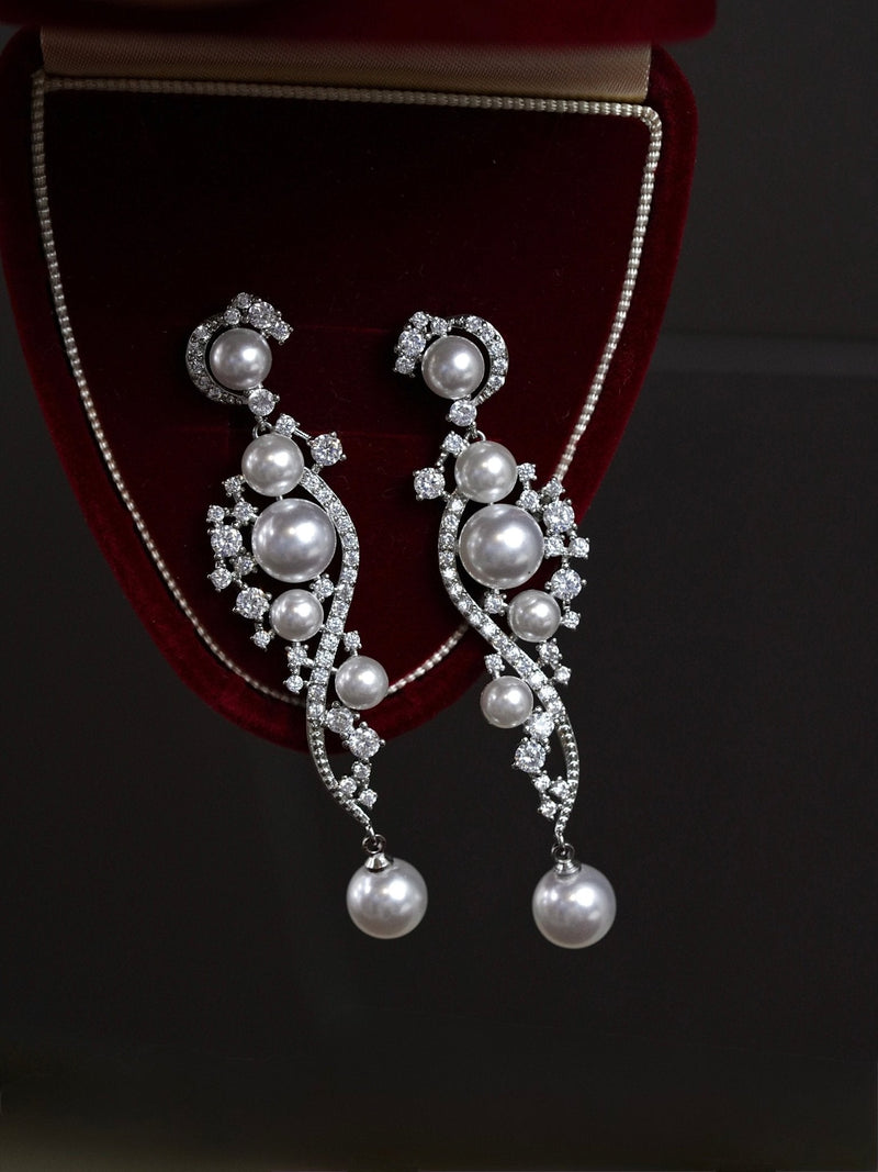 Moonlit Sonata Pearl Earrings