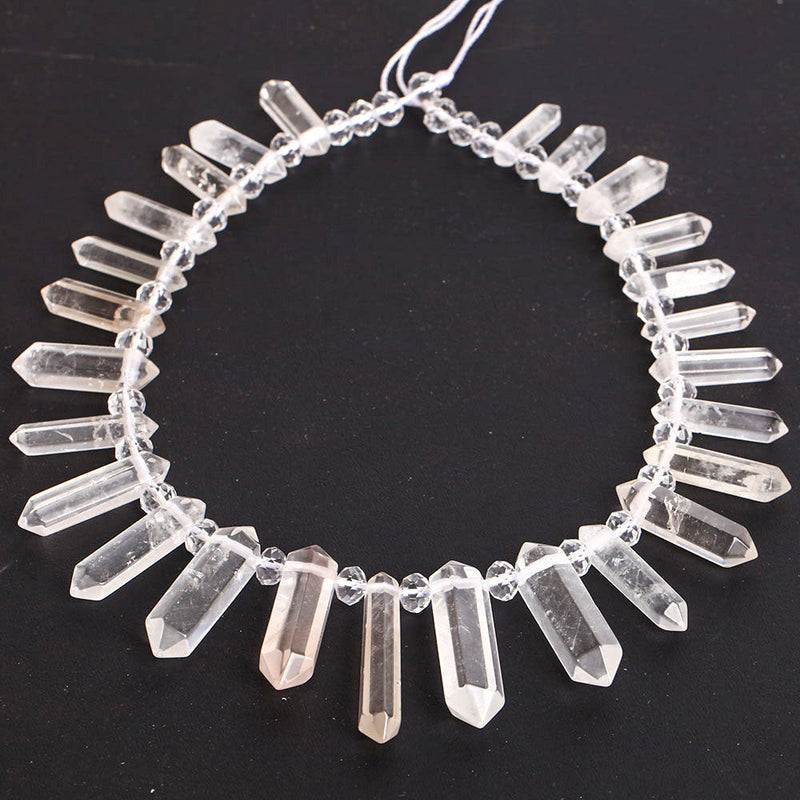 Natural Crystal Chain Strings for Diy Spiritual Necklaces 42cm