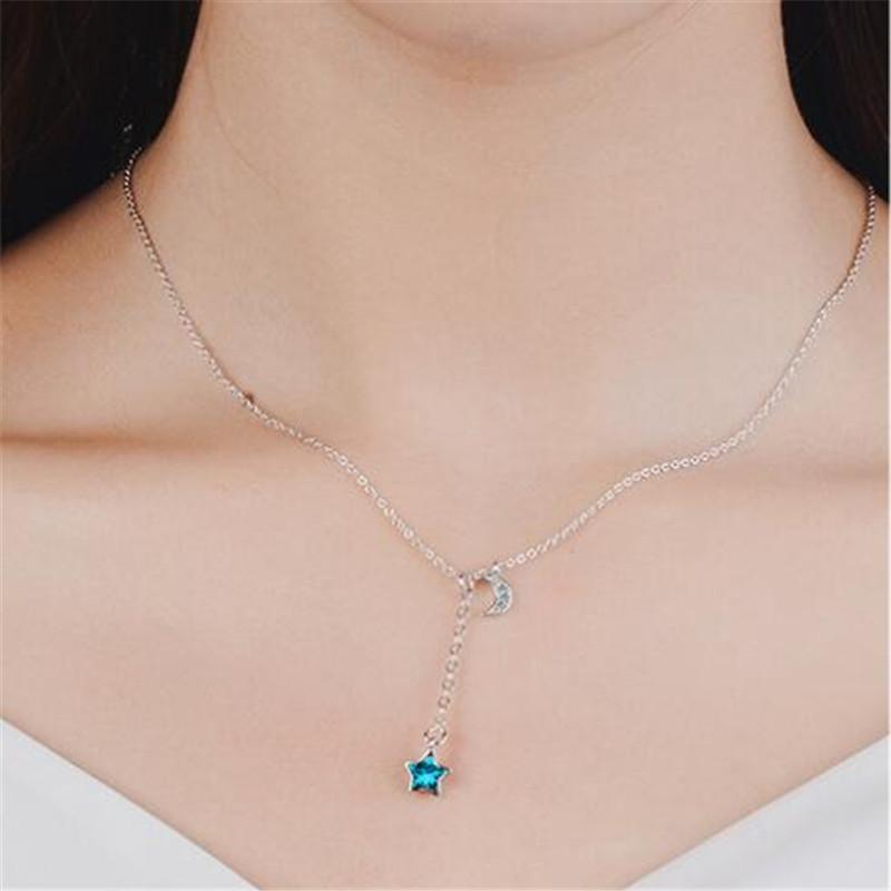 Blue Celestial Night Necklace