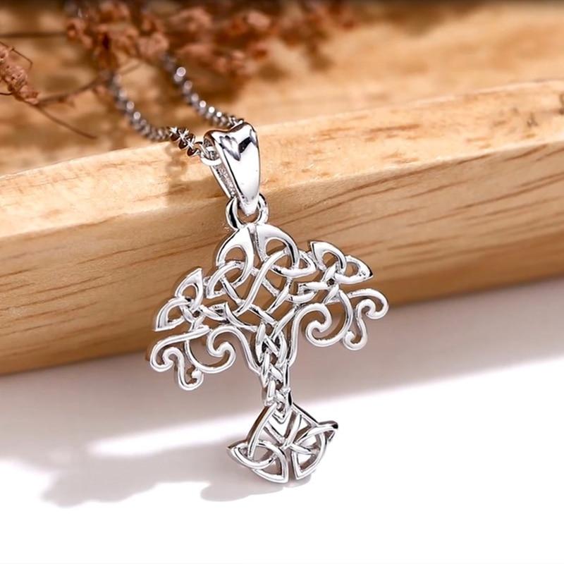 Celtic Tree of Life Silver Necklace