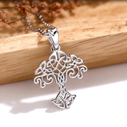 Celtic Tree of Life Silver Necklace