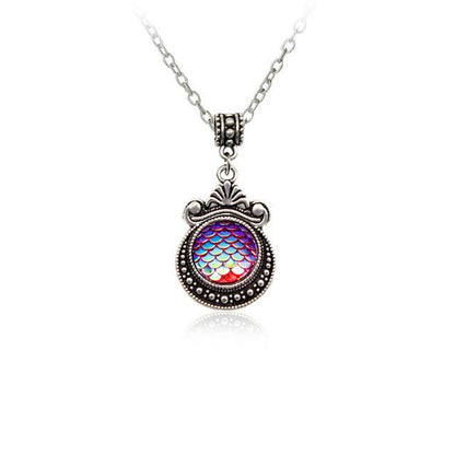 Colorful Mermaid Scale Necklace