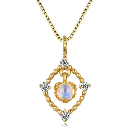 Enchanting Blue Moonstone Necklace