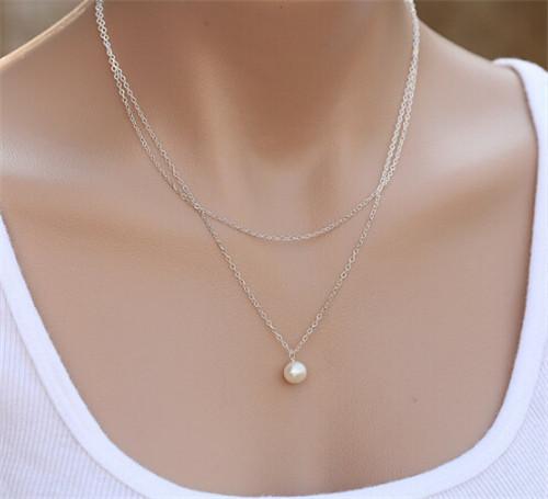 Gold Multilayer Long Strip Pendant Necklace