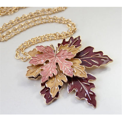 Golden Maple Leaf Necklace