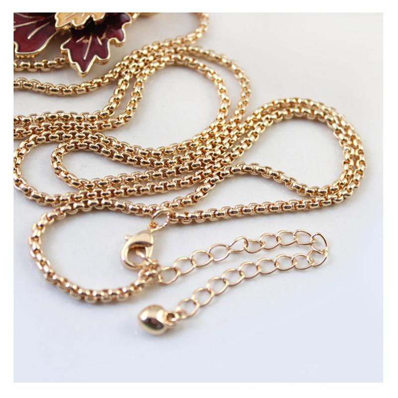 Golden Maple Leaf Necklace