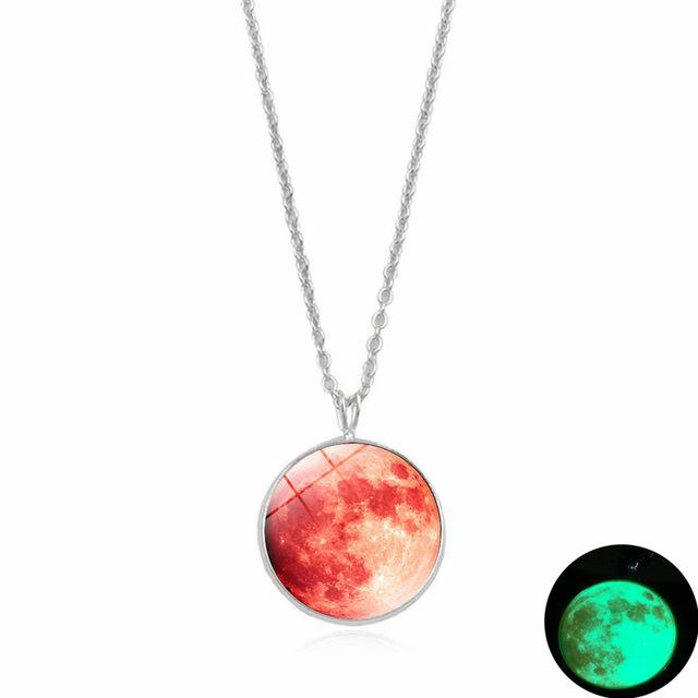 Magical Glow in the Dark Moon Necklace