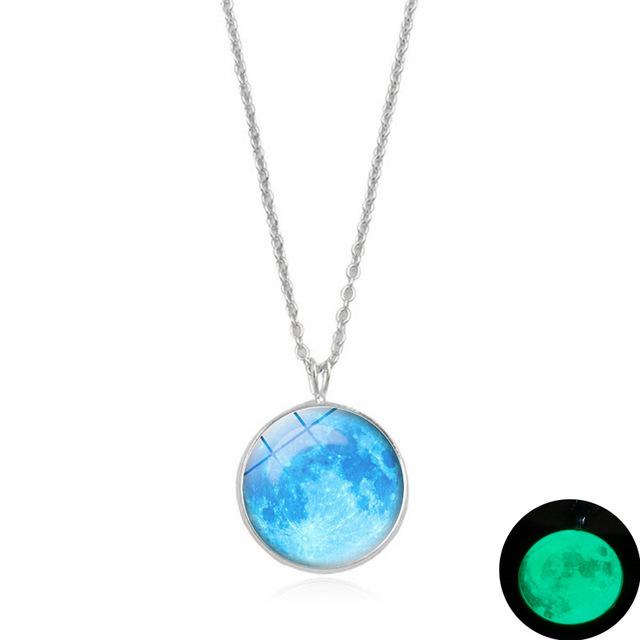 Magical Glow in the Dark Moon Necklace