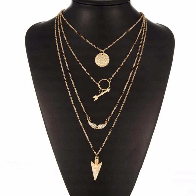 Multilayer Arrow Summer Necklace