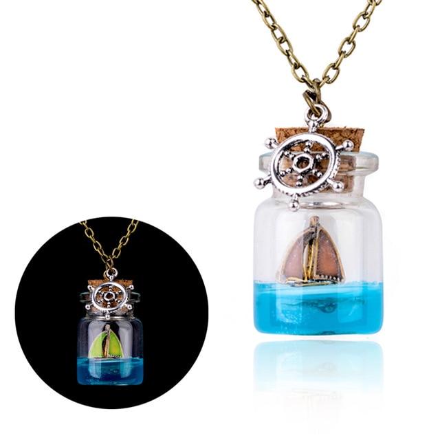 Ocean Drift Bottle Lucky Necklace