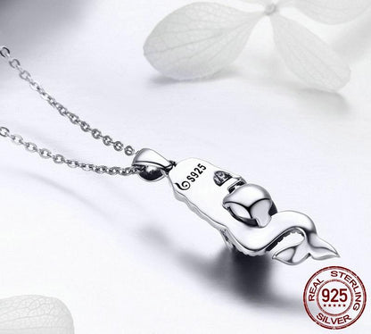Ocean Spirit Mermaid Sterling Silver Necklace