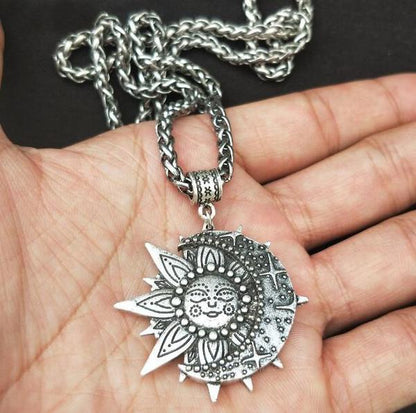 The Majestic Sun and Moon Necklace