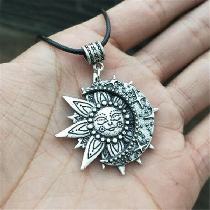 The Majestic Sun and Moon Necklace