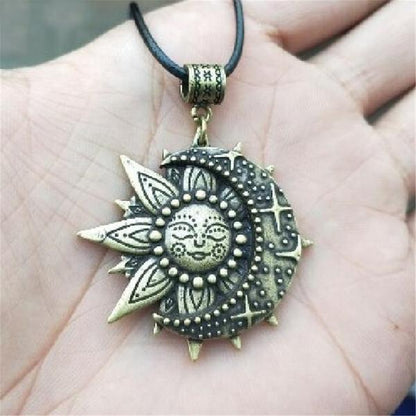 The Majestic Sun and Moon Necklace