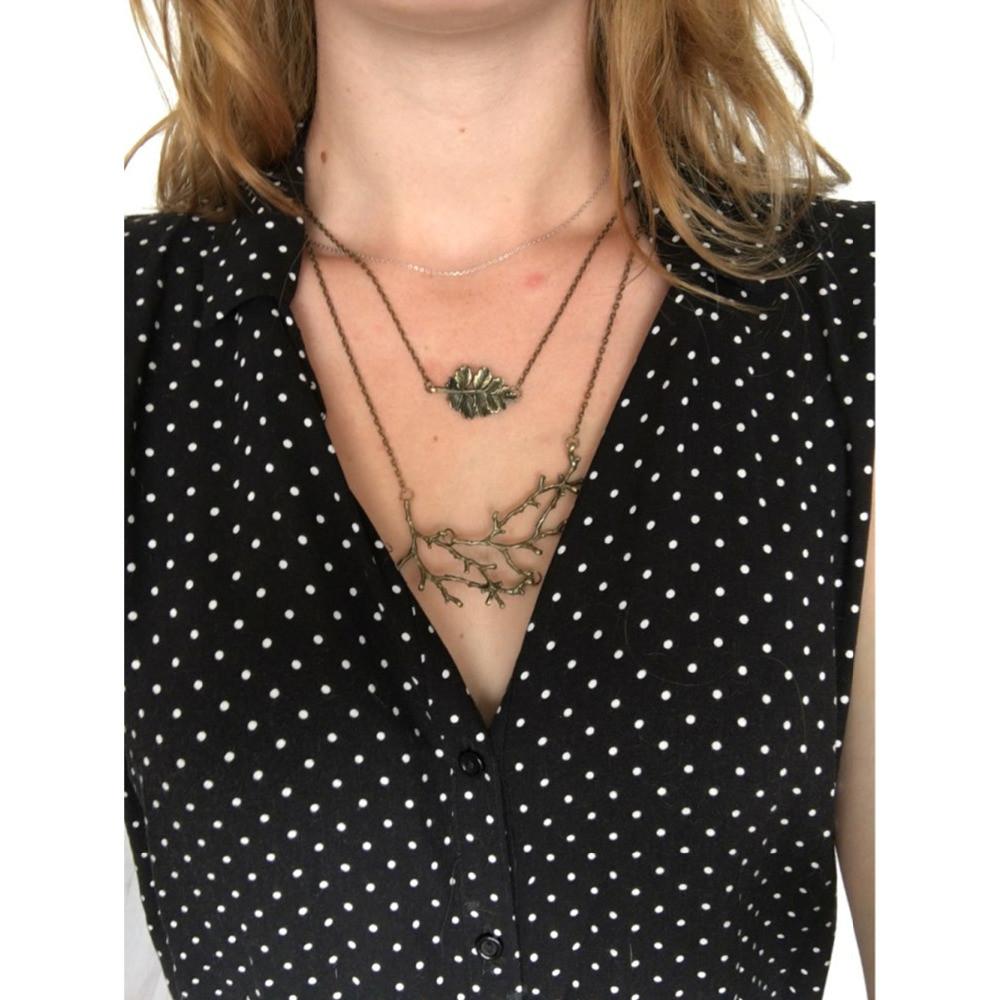 Style Leaf Branch Necklace