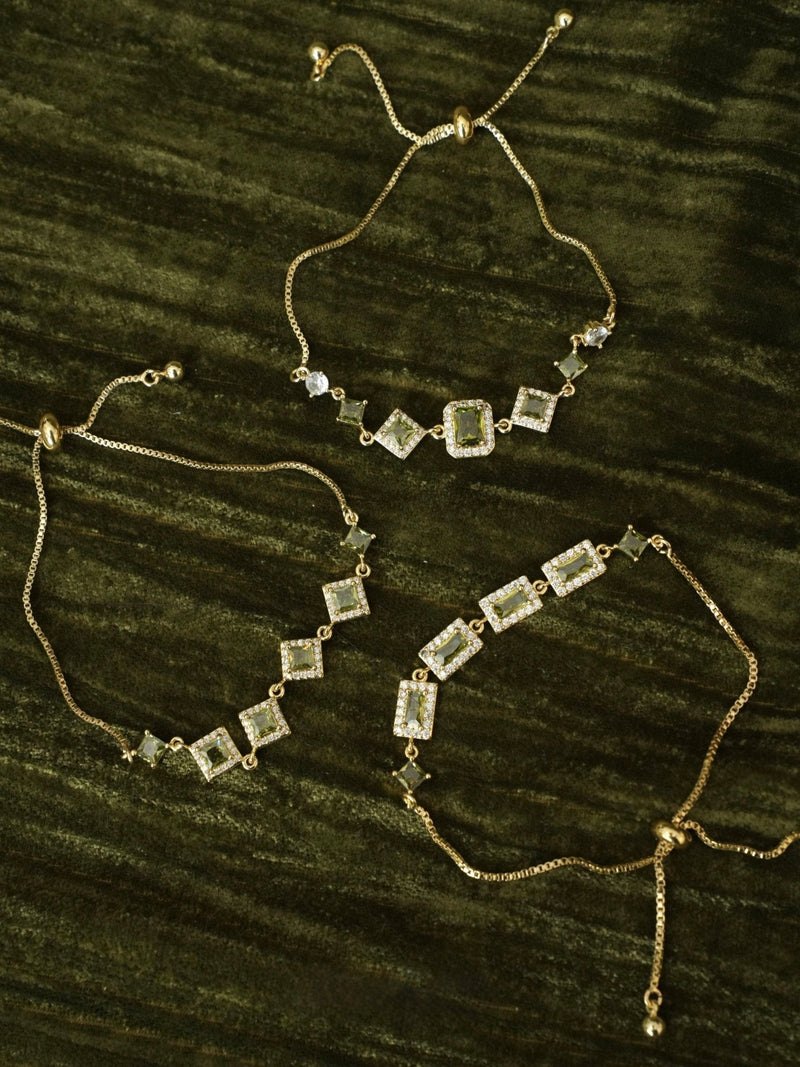 Ophelia Bracelet in Green