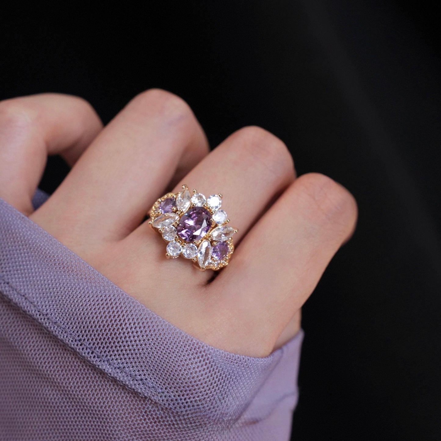 Opulent Amethyst Ring