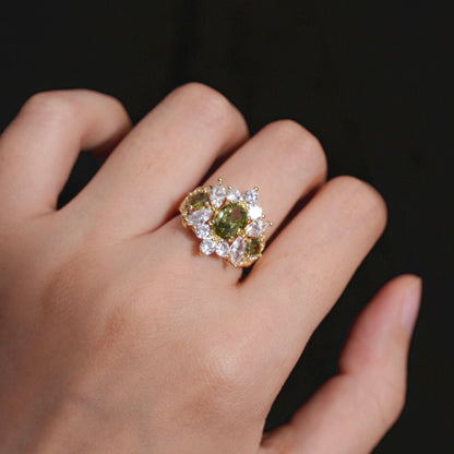 Opulent Peridot Ring