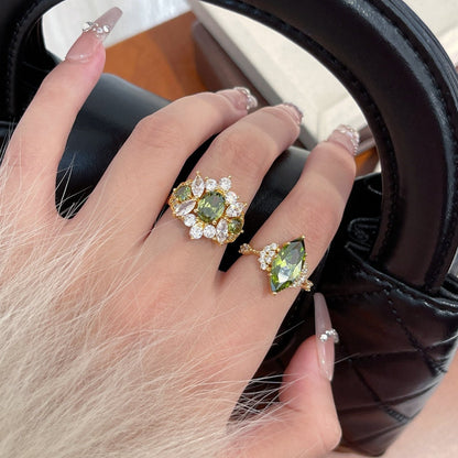 Opulent Peridot Ring