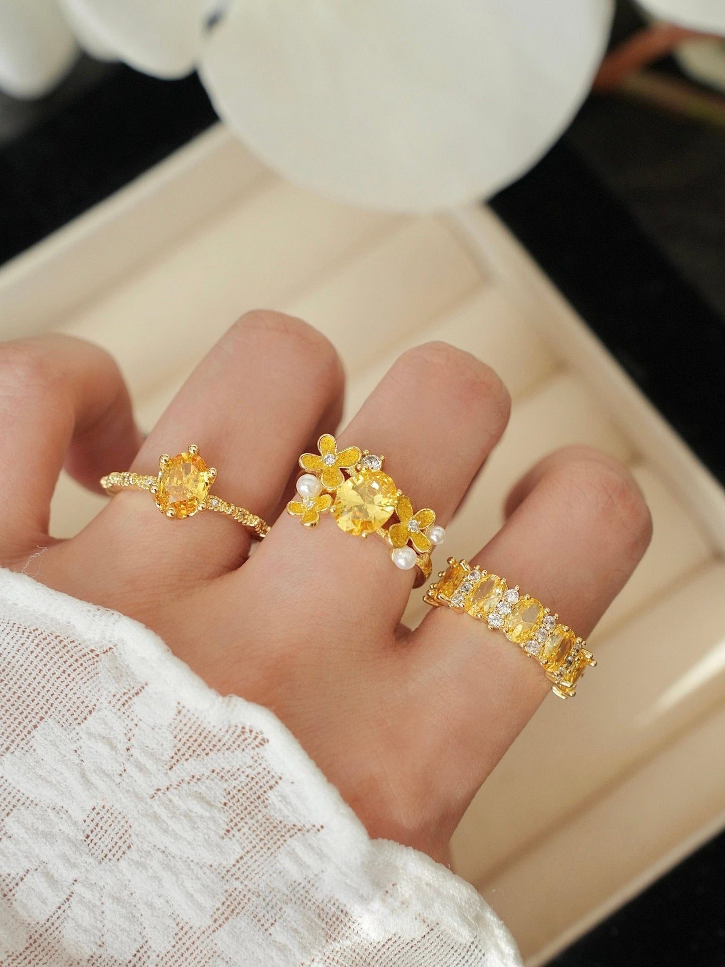Oval Citrine Ring