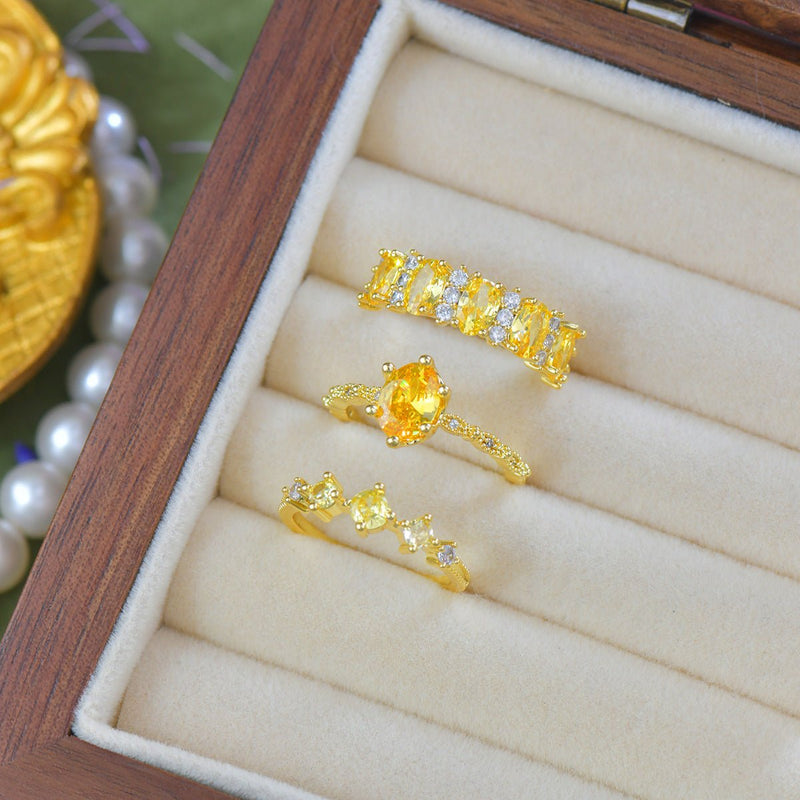 Oval Citrine Ring