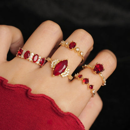 Oval Ruby Ring