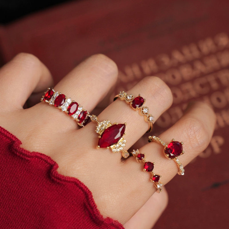 Oval Ruby Ring