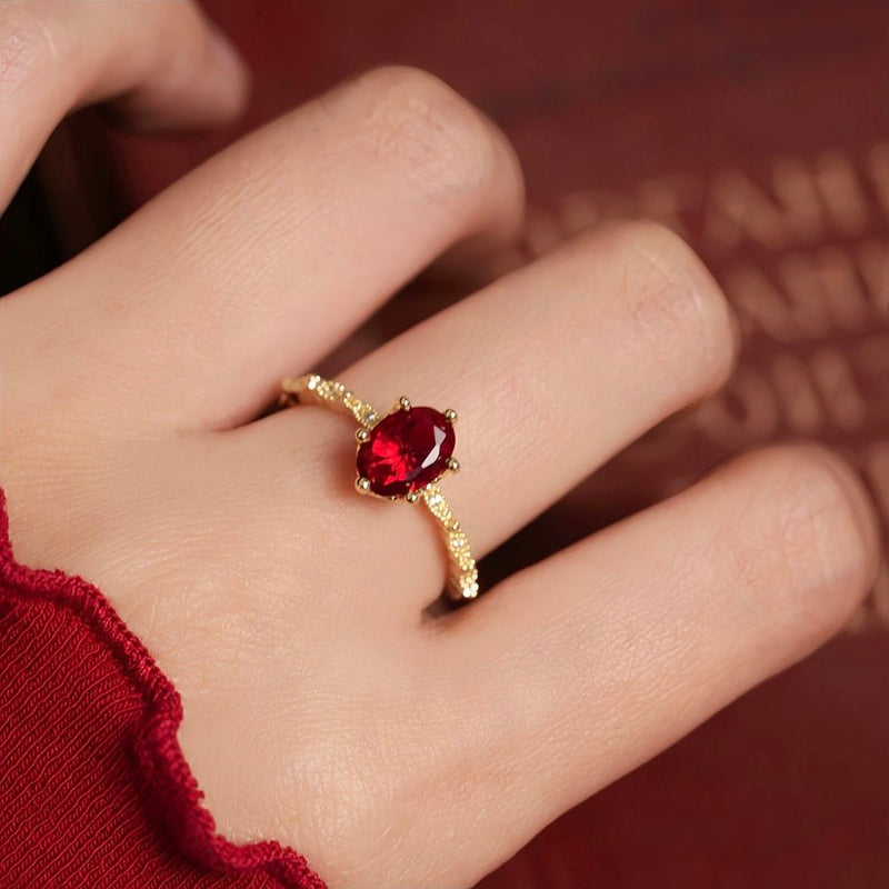 Oval Ruby Ring