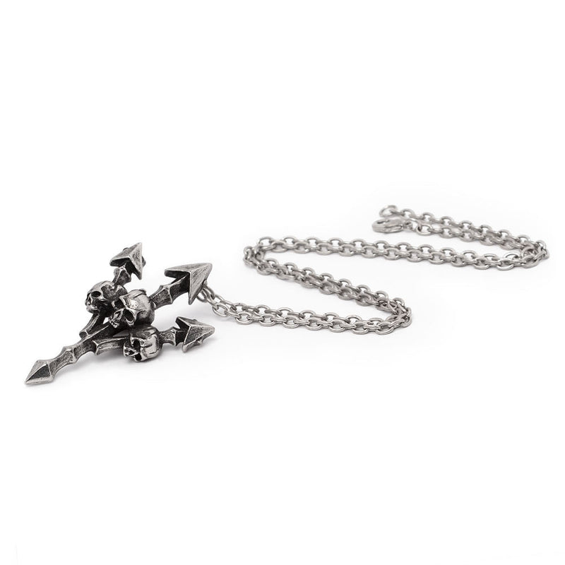 Deadly Trident Pendant Necklace by Alchemy Gothic